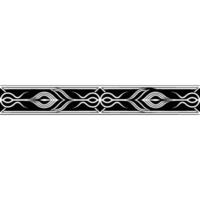 Abstract Art Deco Border on White Background Elegant vector