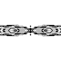 Abstract Tech Border Black Geometric on White, Minimalist Style vector
