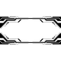 Futuristic Interface Element on Gradient Background Digital Technology vector