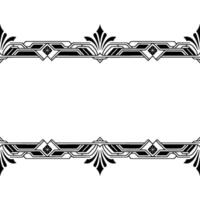 Art Deco Frame, Geometric , Elegant Border on Gradient Background vector