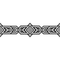 Geometric Black White Border Abstract Pattern, Minimalist vector