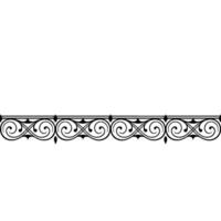 Elegant Black Ornamental Border on Grayscale Background vector