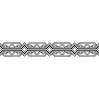 Minimalist Abstract Border in Black and White vector