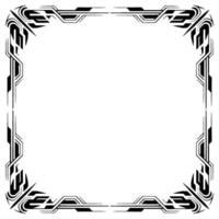 Geometric Frame in Art Deco Style With White Space for Text vector