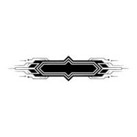 Modern Tech Banner Black and White Geometric , Abstract Background vector