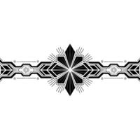 Art Deco Geometric Pattern on White Background vector