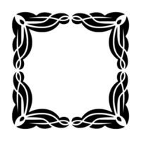 Elegant Black and White Frame Border Element vector