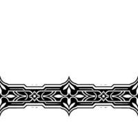Elegant Geometric Border in Black and Silver, on Gradient Background vector