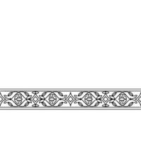 Elegant Floral Border on Grayscale Background vector