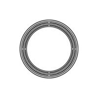 Geometric Circular Frame With Abstract Radial Lines, Minimalist vector