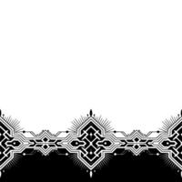 Geometric Border in Black and White Abstract, Ornamental, vector
