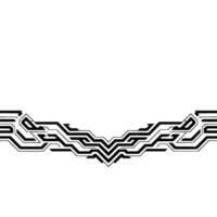 Minimalist Circuit Board Element Tech Abstract, , White Space vector