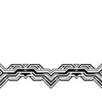 Geometric Tech Border Abstract Black White for Backgrounds vector
