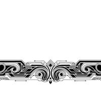 Art Deco Ornament on White Background vector