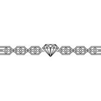 Geometric Diamond Border on Gradient Background vector
