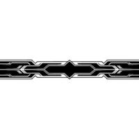 Futuristic Tech Border , Black and Silver Lines on Gradient Background vector