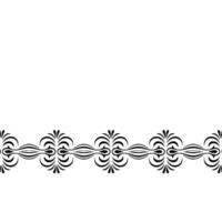 Elegant Ornamental Border Pattern on Soft Gray Background vector