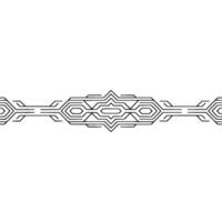 Geometric Circuitry Border on Gradient Background vector