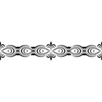 Elegant Black Floral Border , Element on Gradient Background vector