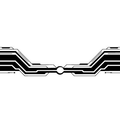 Futuristic Tech Banner Black Circuitry on Gray Background