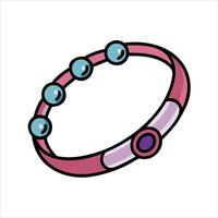 Flat wristband object icon modern design concept isolated vector