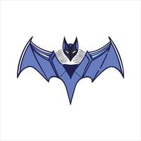 Flat bat object icon modern design concept isolated vector