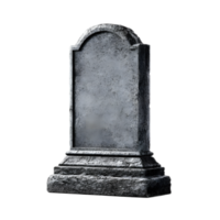 A carved gray gravestone stands solemnly its weathered surface a testament to the passage of time and the weight of the memories it holds png