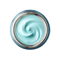 A serene and rejuvenating cosmetic moisturizer with a softly swirling texture and a calming natural inspired color palette png