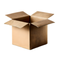 An open and empty brown cardboard box a common container used for shipping storage and logistics purposes png