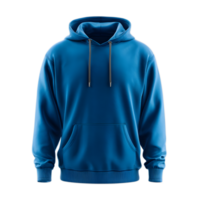 Comfortable and versatile blue hooded sweatshirt with drawstring closure and front pockets perfect for casual and athletic wear png