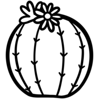 Kaktus mit zwei Blume png