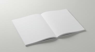 Open Magazine Mockup With Minimal Layout photo