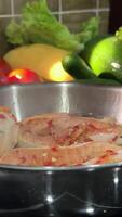 fried red fish, Pan cooking vegetables and flavorful dish made with tender fish simmered in spiced curry sauce authentic fish curry is a favorite in Indian restaurants, perfect with rice or naan. video