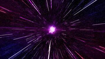 Gradient of Across Space with light effect background video