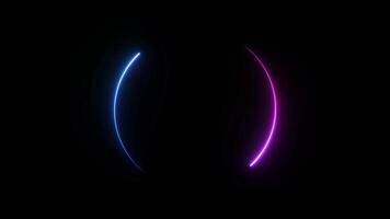 Circle Gradient Chasing Lines running around Overlay effect video