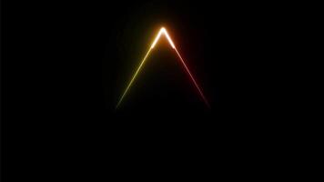 Two Triangle Gradient glow line running around Overlay effect video