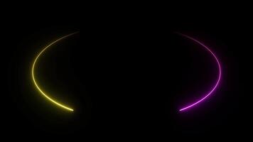 Two Ellipse Gradient glow line running around Overlay effect video