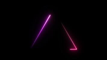 Triangle Gradient Chasing Lines running around Overlay effect video