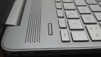 Finger Pressing Laptop Power Button to Start or Shut Down Computer video