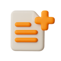 A white and orange file folder with a cross on it png