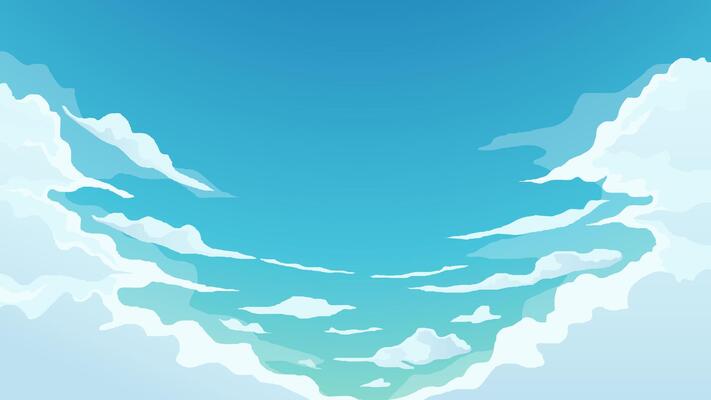 Cloud in the sky illustration background