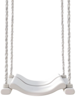 Minimalist White Swing on a Transparent Background for Creative Use png