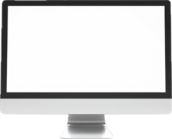 Modern Desktop Computer Monitor with Blank Screen Display png