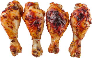 Grilled Chicken Drumsticks with Savory Spices and Glaze png