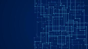 futuristic abstract circuit wire path lines background banner template vector