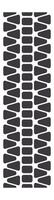 Seamlessly repeating tire tread texture creating a vertical pattern, perfect for backgrounds focusing on automotive, racing, and transportation themes, enhancing design projects with modern style vector