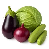 Fresh vegetable no background photo