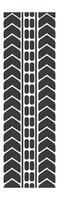 Tire track creating a seamless pattern forming a vertical stripe, ideal for backgrounds and textures related to automotive, racing, transportation, and vehicle themes vector