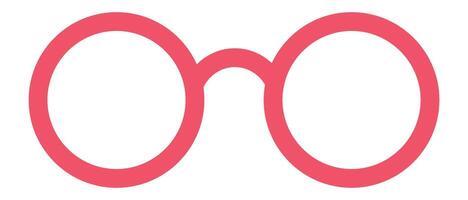 Pink round eyeglasses symbolize clear vision while serving as a stylish and fashionable accessory. Enhancing eyesight and personal expression. These trendy spectacles offer a modern touch to any look vector
