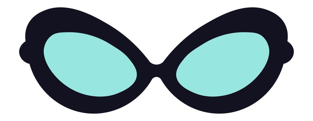 Stylish cat eye sunglasses with light blue lenses and a bold black frame create an aura of elegance and mystery, adding a touch of retro charm to any look